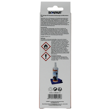 Afbeelding vergroten Scanpart bagless reiniger + doek