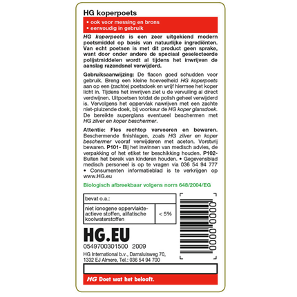 Afbeelding vergroten HG Koper glans polish