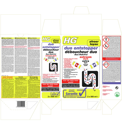 Afbeelding vergroten HG Duo Ontstopper