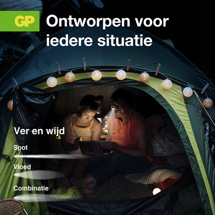 Afbeelding vergroten GP Discovery Hoofdlamp 110 Lumen