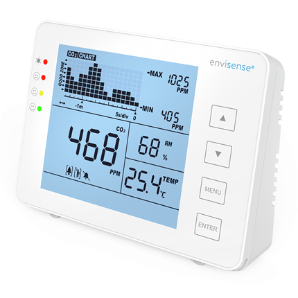 Afbeelding vergroten Envisense CO2 koolstofdioxide monitor