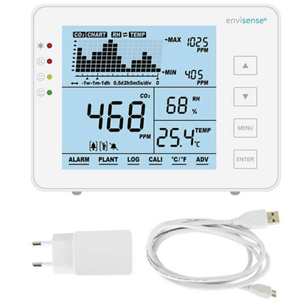 Afbeelding vergroten Envisense CO2 koolstofdioxide monitor