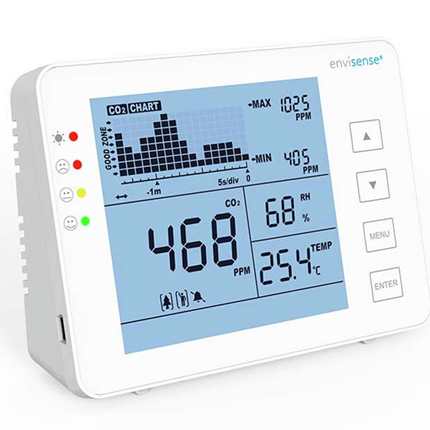 Afbeelding vergroten Envisense CO2 koolstofdioxide monitor