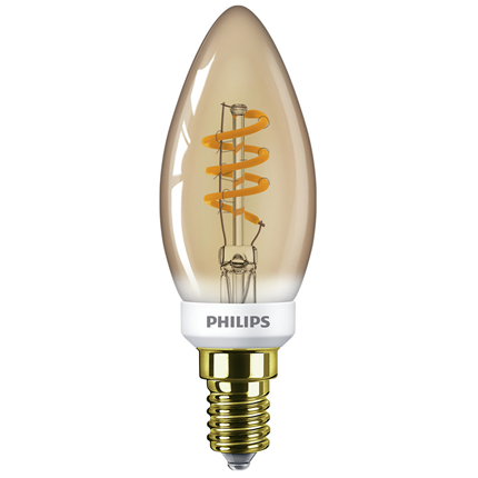 Afbeelding vergroten Philips Led Lamp E14 3,5 W 136 Lumen Vintage Kaars Flame