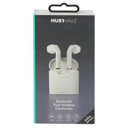 Afbeelding vergroten draadloze hoofdtelefoon inner-ear wit + mic