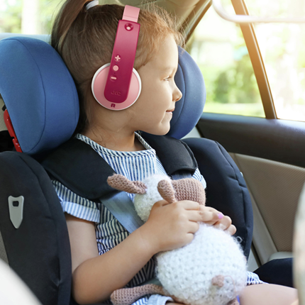 Afbeelding vergroten JVC Draadloze Hoofdtelefoon over-ear Kids Roze HA-KD10W-P-E