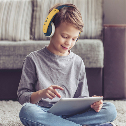 Afbeelding vergroten JVC Draadloze Hoofdtelefoon over-ear Kids Geel HA-KD10W-Y-E