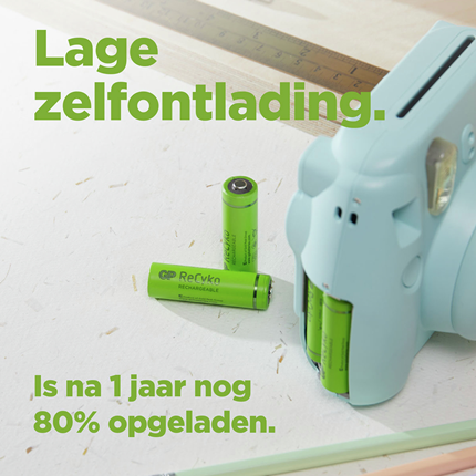 Afbeelding vergroten GP ReCyko AAA 850mAh 6 stuks Oplaadbare NiMH Batterij