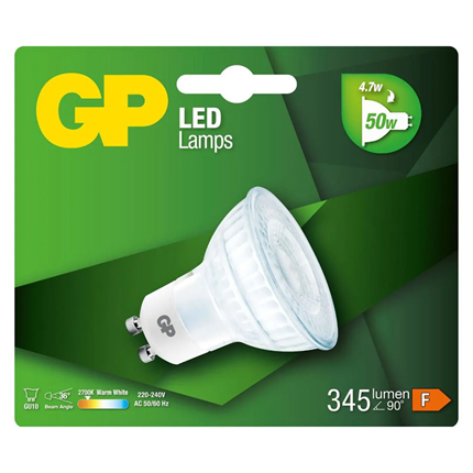 GP LED lamp 4,7W 345Lm GU10 Warm Wit