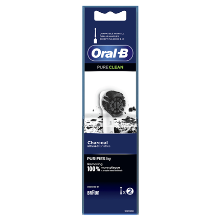 Oral-B tandenborstels Pure Clean 2 Stuks Wit
