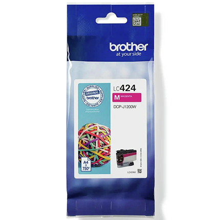 Afbeelding vergroten Brother Cartridge LC424 Rood ± 750 Pagina's