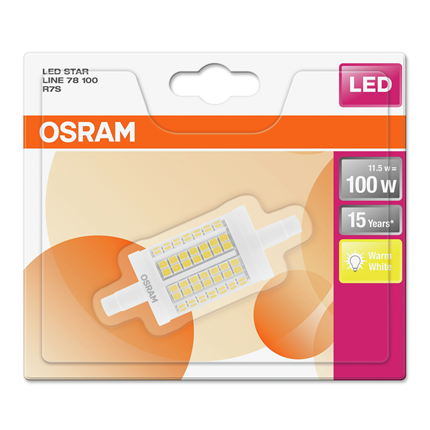 Afbeelding vergroten Osram ledlamp R7S 12W Line 4058075138483