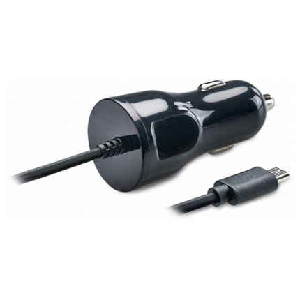 Afbeelding vergroten Scanpart autolader - micro USB 1,5amp zwart zwart