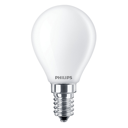 Afbeelding vergroten Philips LED Lamp E14 40W 470Lm Warm Wit Kogel 2 stuks