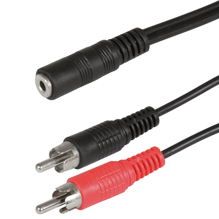 Afbeelding vergroten Scanpart Verlengkabel 3.5(S)-2xTulp(M)
