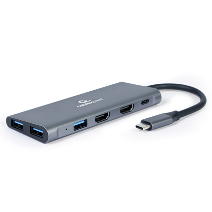 Afbeelding vergroten Cablexpert USB-C 3 in 1 Docking Station