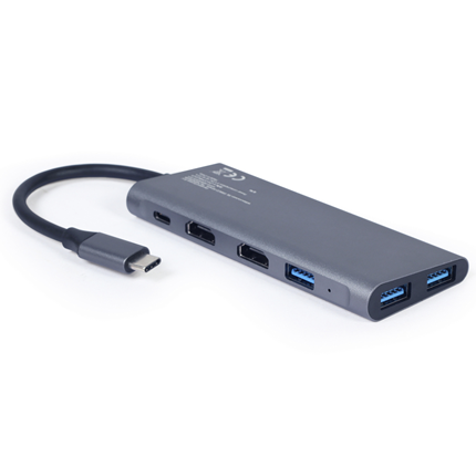 Afbeelding vergroten Cablexpert USB-C 3 in 1 Docking Station