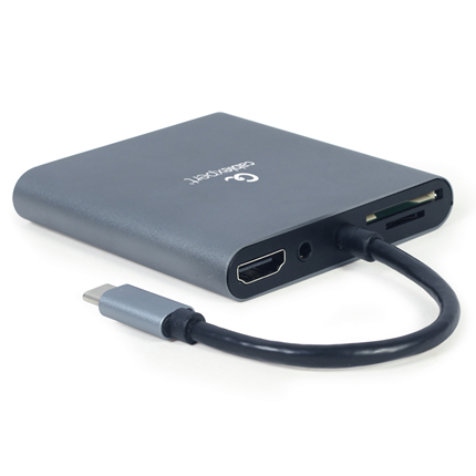Afbeelding vergroten Cablexpert USB-C 6 in 1 Docking Station