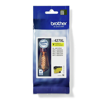 Afbeelding vergroten Brother Cartridge LC427XL Geel - ±5000 pagina's