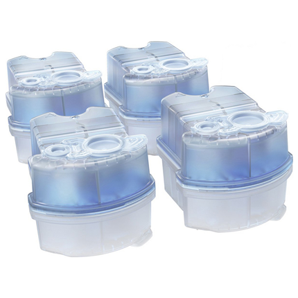 Afbeelding vergroten Braun Clean & Renew CCR4 reinigingsvloeistof shavercare cartridges - 4 stuks
