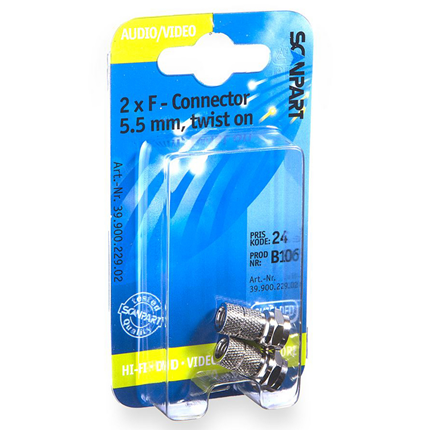 Scanpart F-Connector 5.5mm (M)