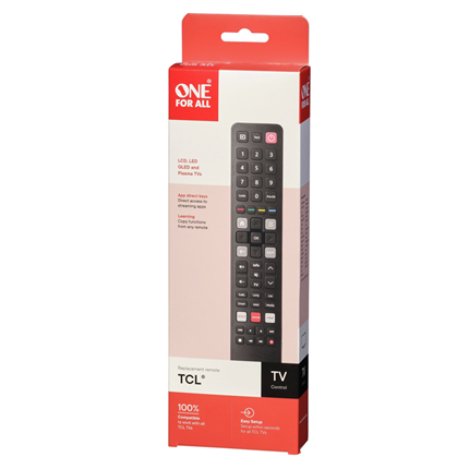 Afbeelding vergroten One For All Afstandsbediening TCL URC4922