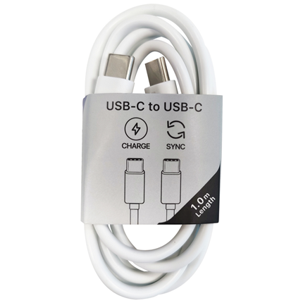 Afbeelding vergroten Musthavz laadkabel USB-C> USB-C 1 meter Wit