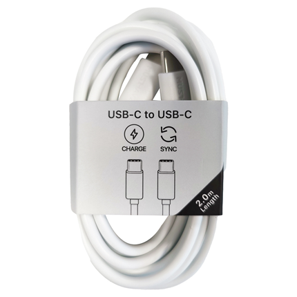 Afbeelding vergroten Musthavz laadkabel USB-C> USB-C 2 meter Wit