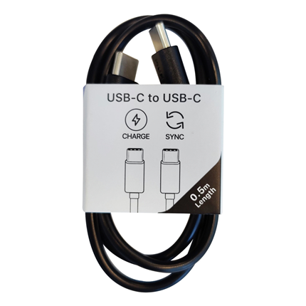 Afbeelding vergroten Musthavz laadkabel USB-C> USB-C 0.5 meter Zwart