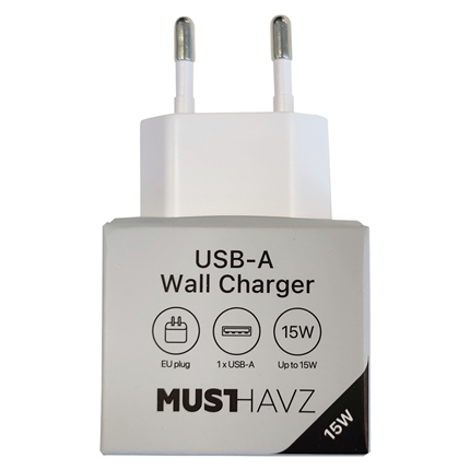 Afbeelding vergroten Musthavz thuislader USB-A Wit