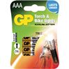 GP Batterij Alkaline Torch & Bike AAA 4 Stuks