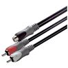 Scanpart adapterkabel tulp(female)-2tulp(Male) 0.2m