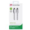 Cellular Line Laad+Datakabel USB-C(M) - USB-C(M) 120 cm