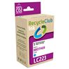 RecycleClub Cartridge compatible met  Brother LC-223 Blauw