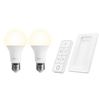 KlikAanKlikUit Lampenset + Afstandsbediening Met Muurbevestiging ALED2-2709