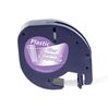 Dymo Alternatief LT Plastic Labels Transparant-Zwart 12 mm