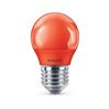 Philips LED Lamp E27 3,1W Mat Rood