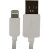 Keymate Sleutelhanger met Lightning laad+datakabel 15cm wit