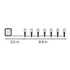 Emos Led Kerstverlichting Warm Wit 120 leds 8,4 meter