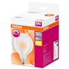 Osram ledlamp globe 95 E27 8,5W dimbaar mat