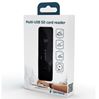 Gembird SDkaart lezer USB-A / Micro-USB / USB-C Zwart