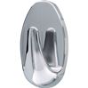 Tesa powerstrips haken small ovaal Chrome 57543