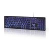 Gembird Multimedia Toetsenbord USB Zw 3-kleuren KBUML301