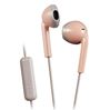 JVC hoofdtelefoon in-ear + microfoon roze-grijs HA-F19M