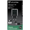 Cellular Line thuislader USB-C 3.6A zwart