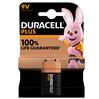 Duracell Plus 100% Alkaline 9V batterij
