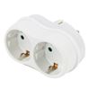Scanpart Verloopstekker 2x geaard Horizontaal