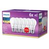 Philips LED 60W E27 warm wit 6 stuks