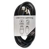 Musthavz laadkabel USB-A> Lightning 1 meter Zwart
