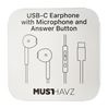 Musthavz earphone USB-C Wit